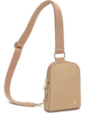 Lightweight Small Faux Straw Crossbody Bag for Women, Summer Beach Sling Purse